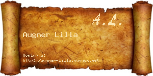 Augner Lilla névjegykártya
